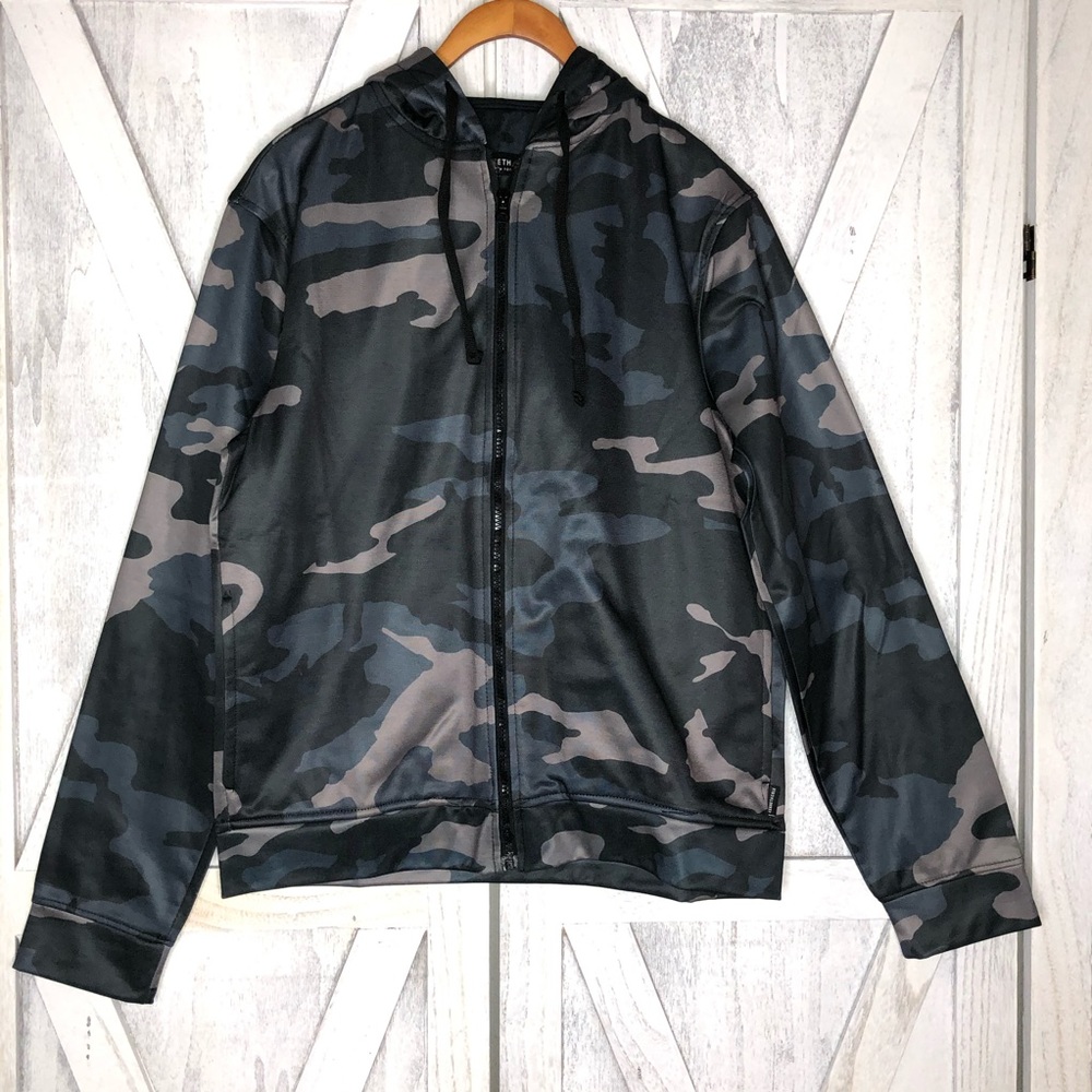New Kenneth Cole Camouflage Army Green Jacket